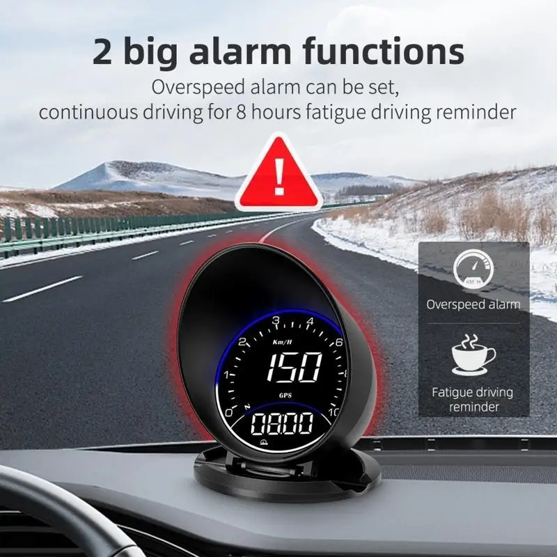 

462A Car Digital HUD for Head Up Display Gauge Overspeed Speedometer Warning Alarm
