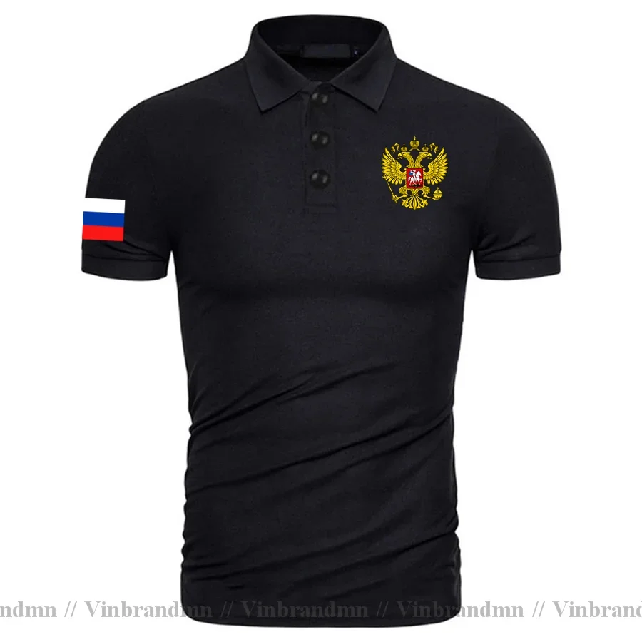 Russian Federation Russia Polo Shirts Men Fashion Brands Shirt Country Flag Design Pure Cotton Nation Team Sport Clothing RUS RU