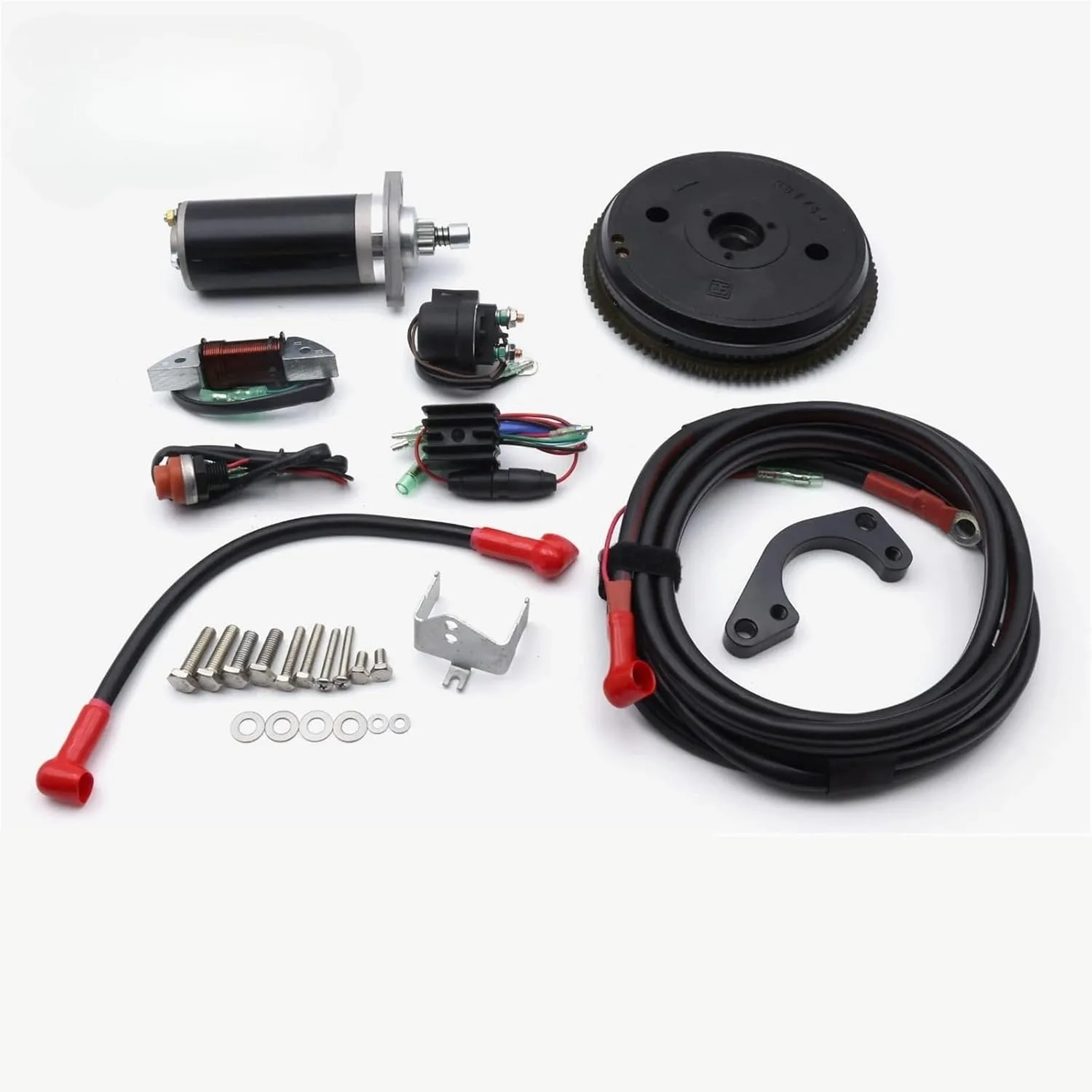 

Электрический стартер SSTT для 2-тактных лодочных моторов Tohatsu 9.8 и Parsun T9.8, совместимый с топливом, 3B2-06194-1