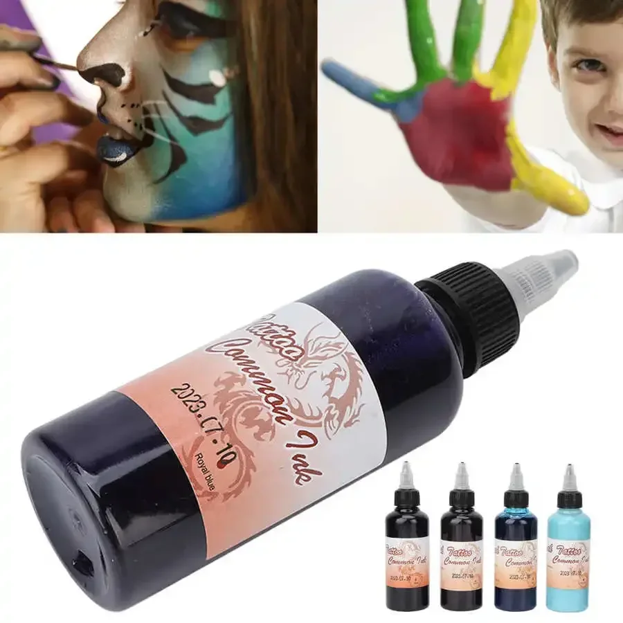 

100ml DIY Tattoo Ink Professional Body Paint Matte Makeup Eyebrow Lip Eyeline Tattoo Color Microblading Pigment Body Beauty Tool