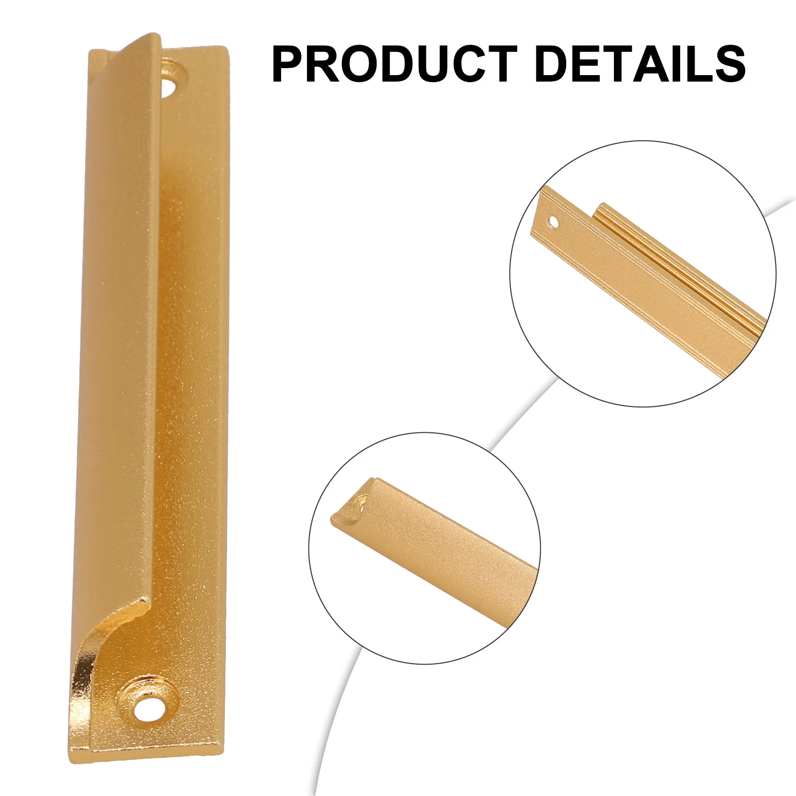 مقبض باب شاشة من سبائك الألومنيوم Aa 120 مللي متر خزانة بابية من الخشب الصلب مقبض باب سميك لخزانة/أبواب الشرفة