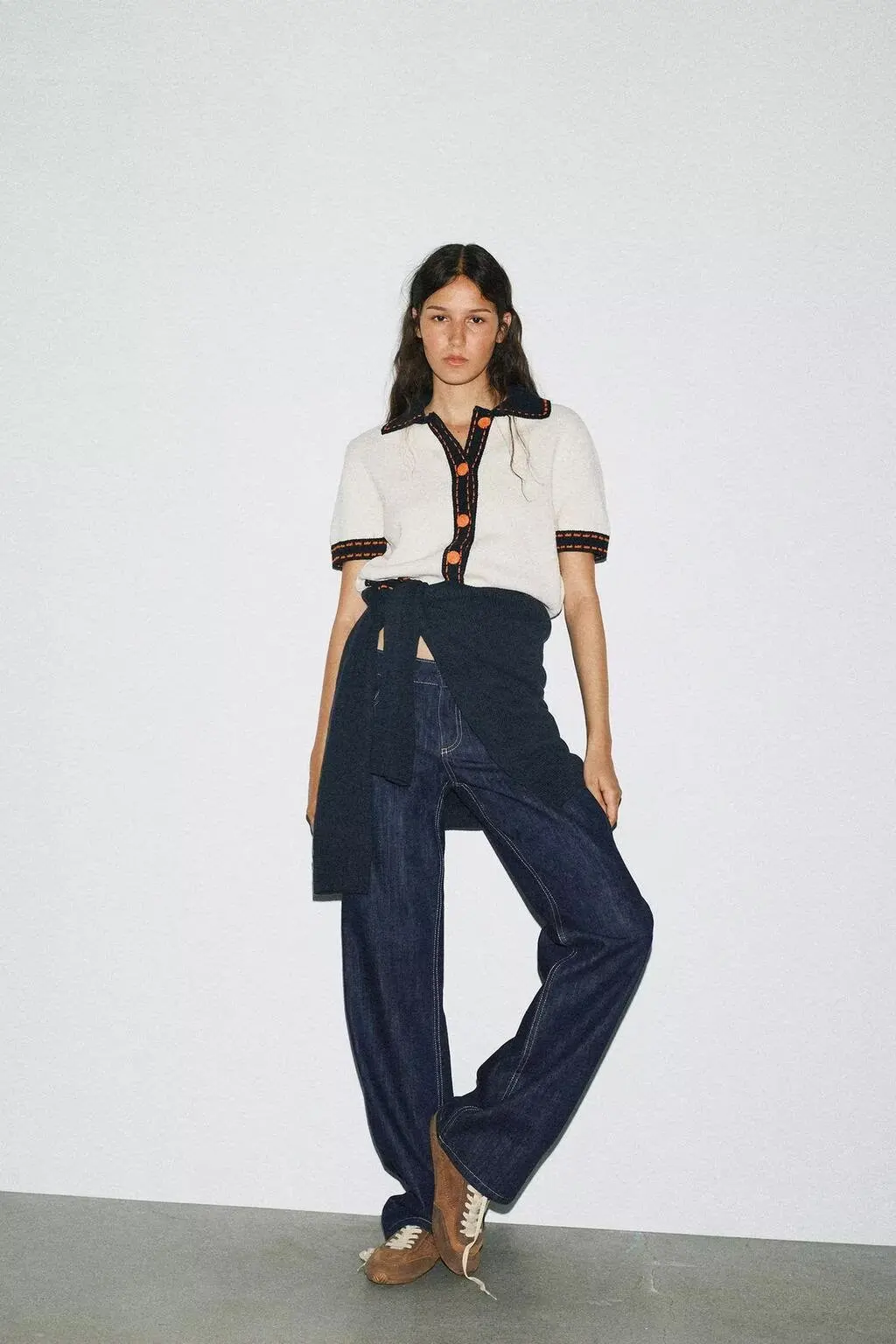 

Новый осенний женский трикотажный ор Sve Jaet с воротником-откидной крышкой на молнии из полиэфирного волокна для поездок на работу Sle Regular...