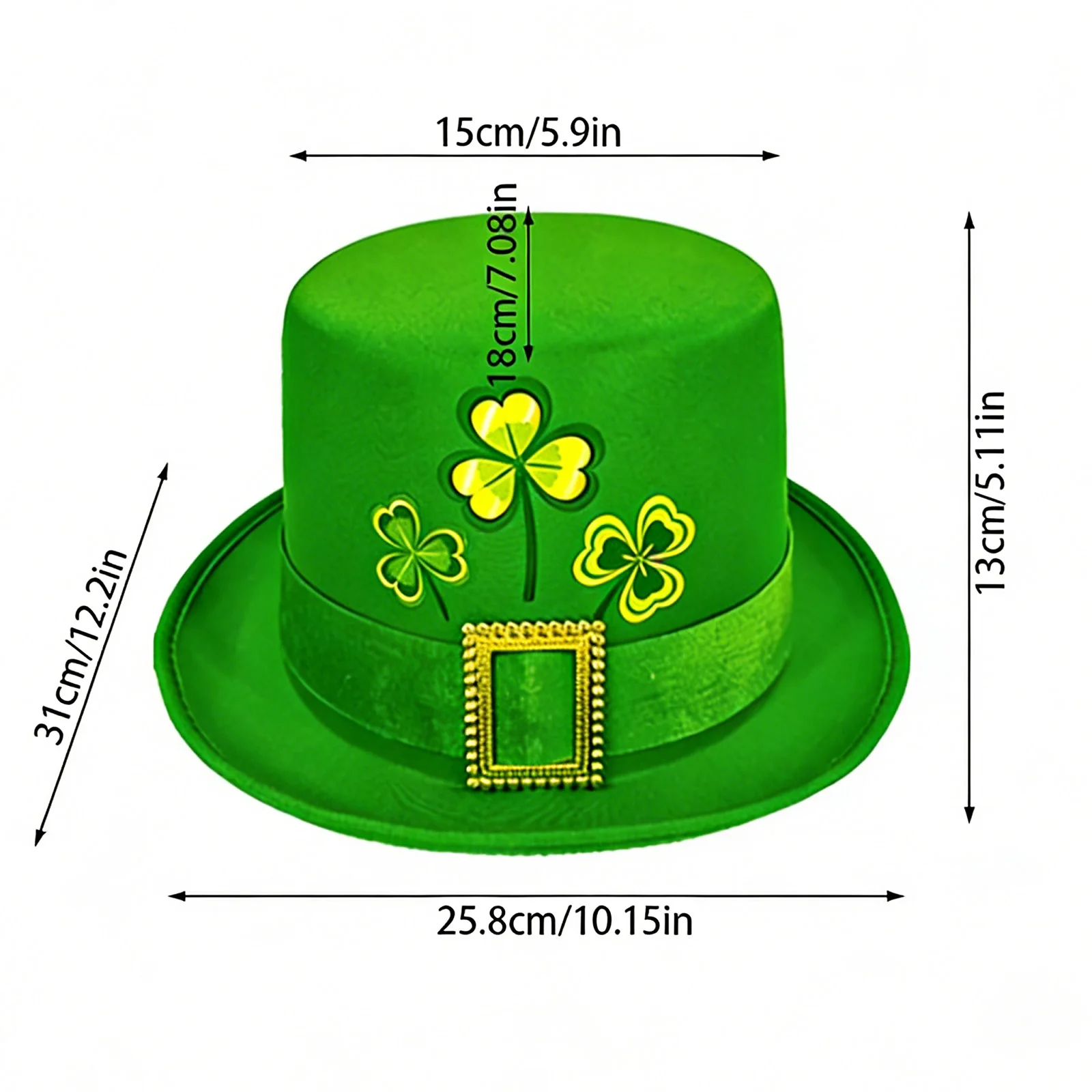 レディース メンズ アイリッシュ レプリコーン グリーン ファンシードレスアップ帽子 聖パトリックデー パーティーコスチューム ハロウィン ステージプログラム パフォーマンスウェア