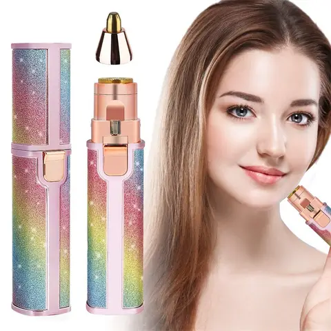 2 In1 전기 눈썹 트리머 무통 눈썹 미니 면도기 면도기 휴대용 얼굴 털 제거제 여성 내장 LED 라이트 Best5 2 In1 전기 눈썹 트리머 무통 눈썹 미니 면도기 면도기 휴대용 얼굴 털 제거제 여성 내장 LED 라이트 Best5