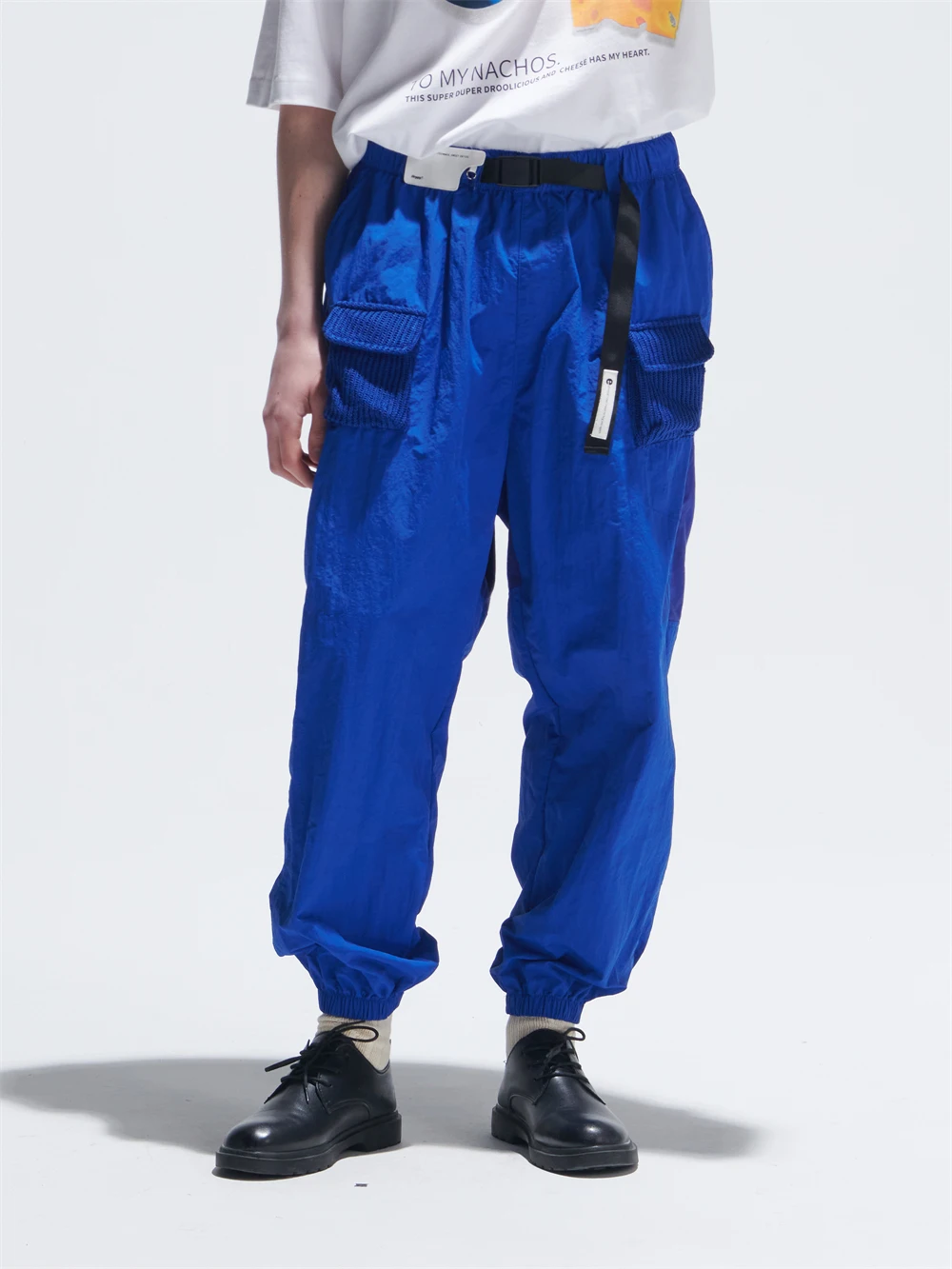 

EINETAL Casual Knitted Pants Adjustable Cuffed Sweatpants 3D ket Design Youthful Summer Faion Loose Fit Long Trousers