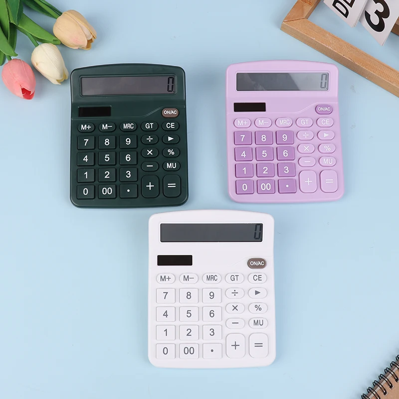 1PC Solar Scientific Calculator Large Display Office Cute Calculator Desktop Financial Office Computer Calculators