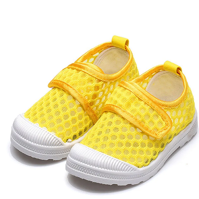 Kids Casual Shoes Solid Color Hollow Boys Girls Sneakers Summer Breathable Baby Sports Sandals Flats Children Shoes CSH1368