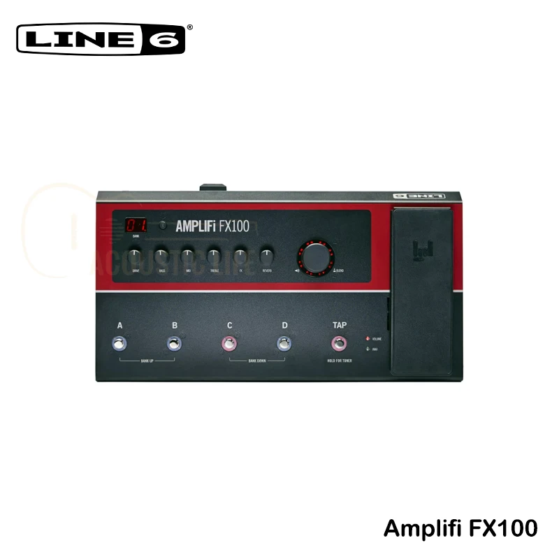 Line 6 AMPLIFi FX100 Multi Effects Processor Guitar Pedal for Electric Guitar Bass with Bluetooth and Automatic Tone Matching