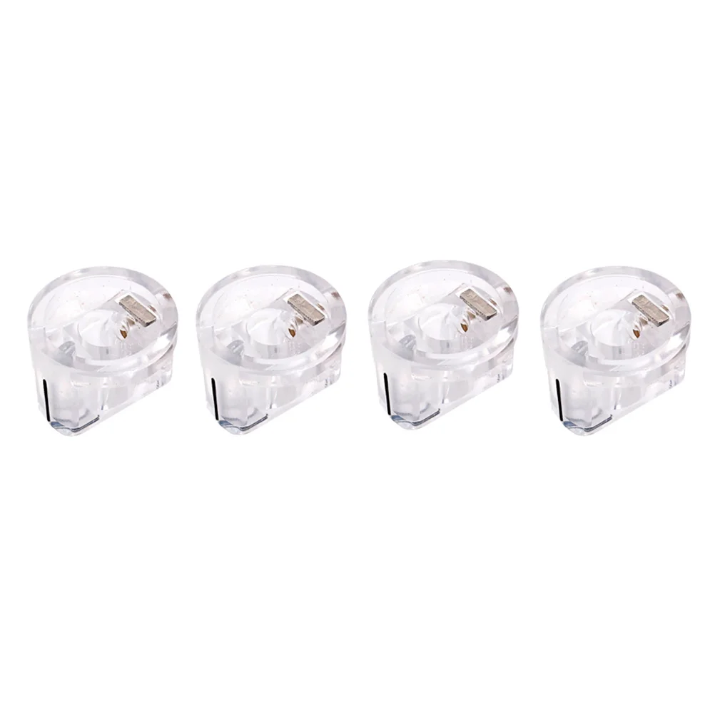 

4Pcs White Guitar Control Knob Effect Pedal Knob for Amplifier Replacement Parts Accessory Lightweight Easy to Use Design