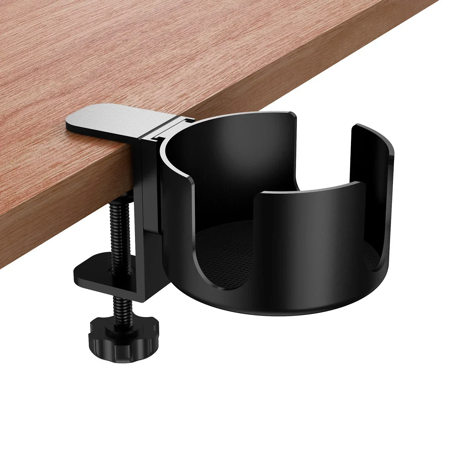 

Desk Cup Holder , Universal Adjustable Upgraded Arm Clamp Stand for Coffee Mugs, Water Bottles Beer can cover Tumbler pouch