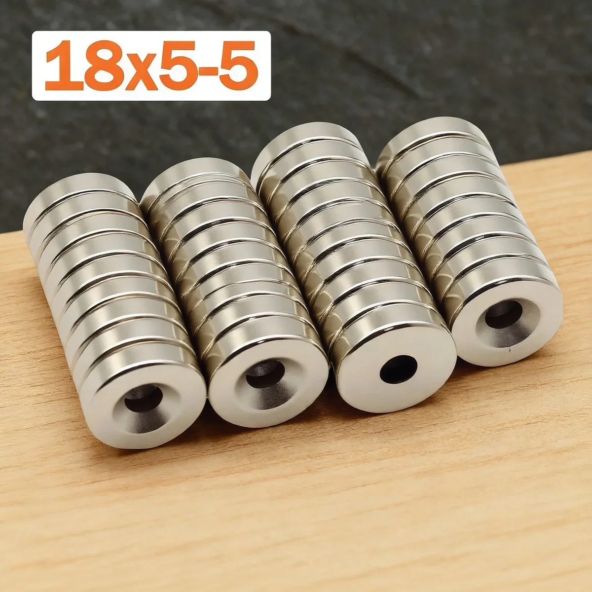 18x5-5mm Super Strong Magnet N35 Round With Holes Magnetic NdFeB Neodymium Magnet Powerful Disc imanes Refrigerator Magnets