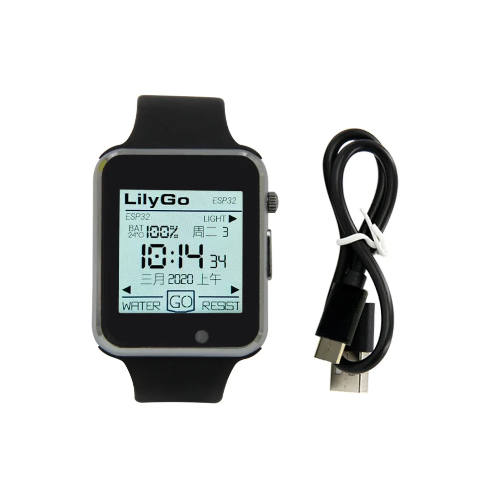 LILYGO T-Watch 2020 V1 ESP32 WiFi Bluetooth Development Board with 1.54 Inch Touch Display Programmable Environmental Watch Kit