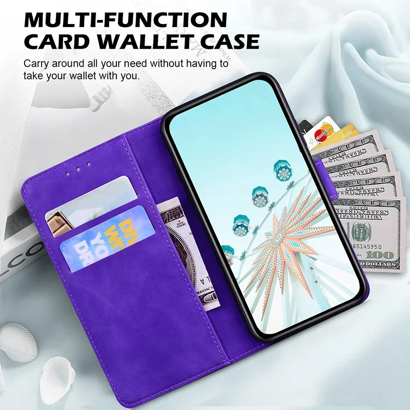 Magnetyczne skórzane etui z klapką dla Samsung Galaxy S25 Edge S23 S24 S25 PLUS S23 S24 FE S21 s22 S23 s24 S25 Ultra Wallet Stand Cover