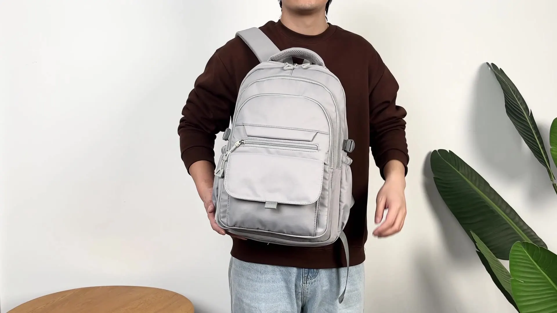 New A Multi-layer Waterproof And Stylish Backpack Oxford Large-capacity Simple Commuter Out-of-town Student Backpack