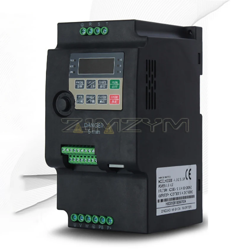 380 в экономичный VFD преобразователь частоты привода инвертор 3/4/5, 5 кВт контроллер скорости двигателя трехфазный инвертор