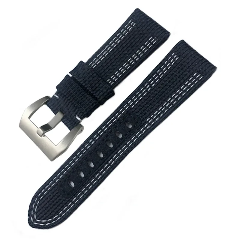 24 مللي متر 26 مللي متر النايلون قماش الساعات صالح ل Peinerai PAM 985 984 Luminor 1950 غاطسة النسيج حزام ساعة اليد اكسسوارات أساور