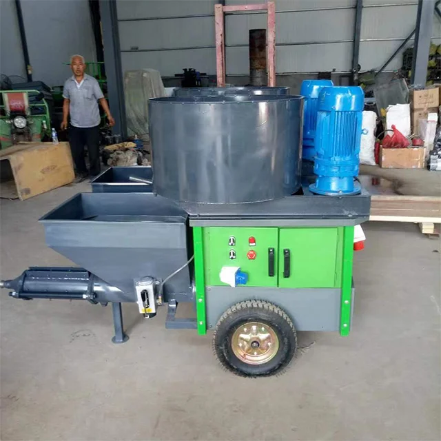 Automatic Mortar Spray Machine 220V 380V Cement Mortar Sprayer Gun