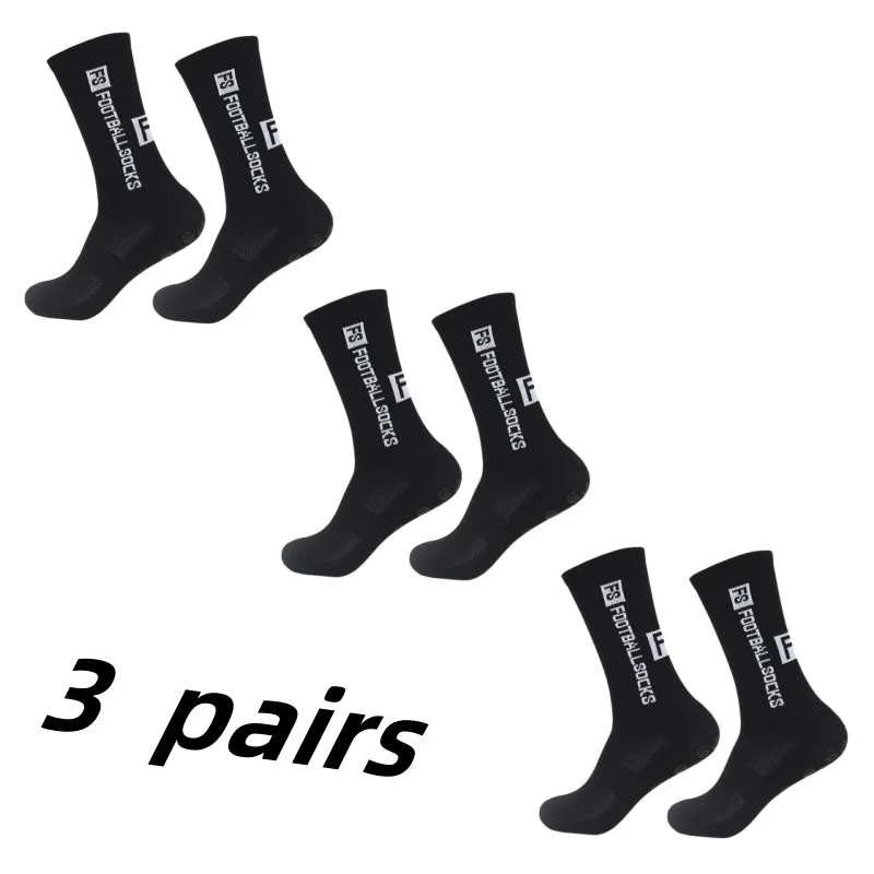 Anti -slip football socks, sports socks, sweat, breathable, 3 pairs