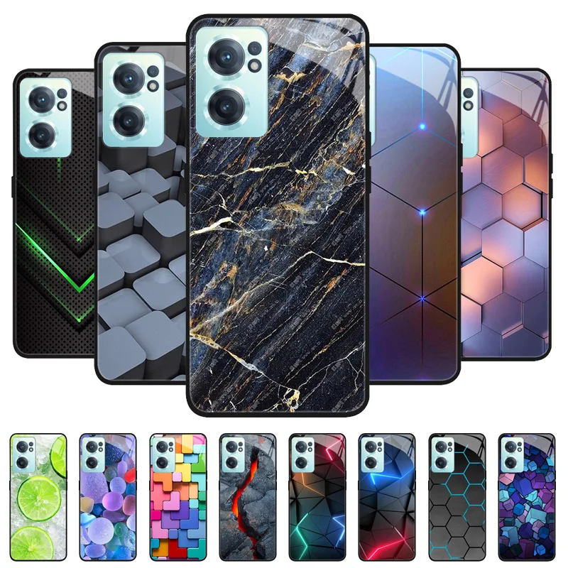 

Чехол из закаленного стекла для OnePlus Nord CE 2 5G, жесткий чехол-бампер для One Plus Nord CE2 CE3 Lite N30 2T 5G, защитный чехол