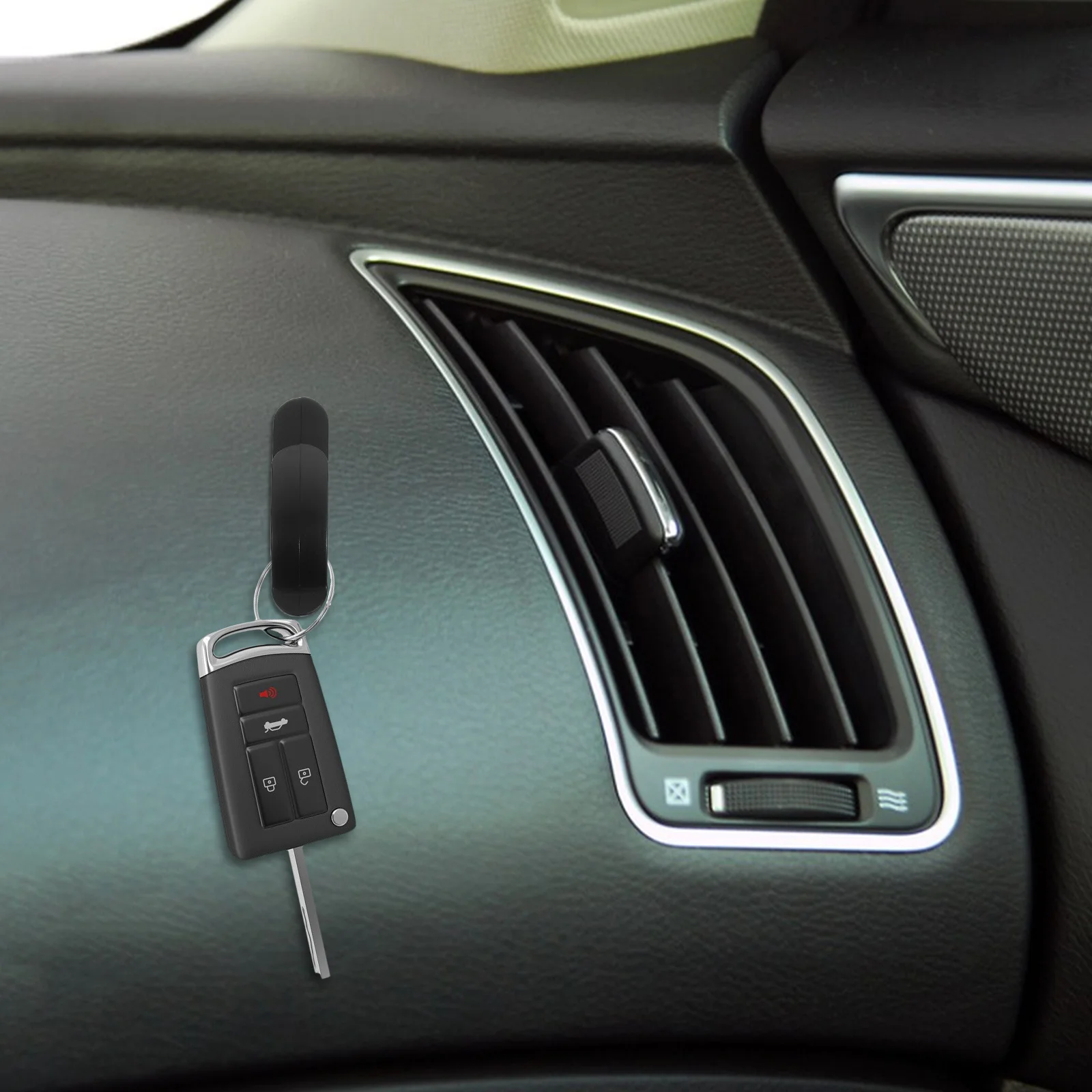 

4pcs Car Key Hooks Sticky Mount Interior Hanger For Car Kitchen Bedroom Living Room Multifunctional Plastic Organizer Holder