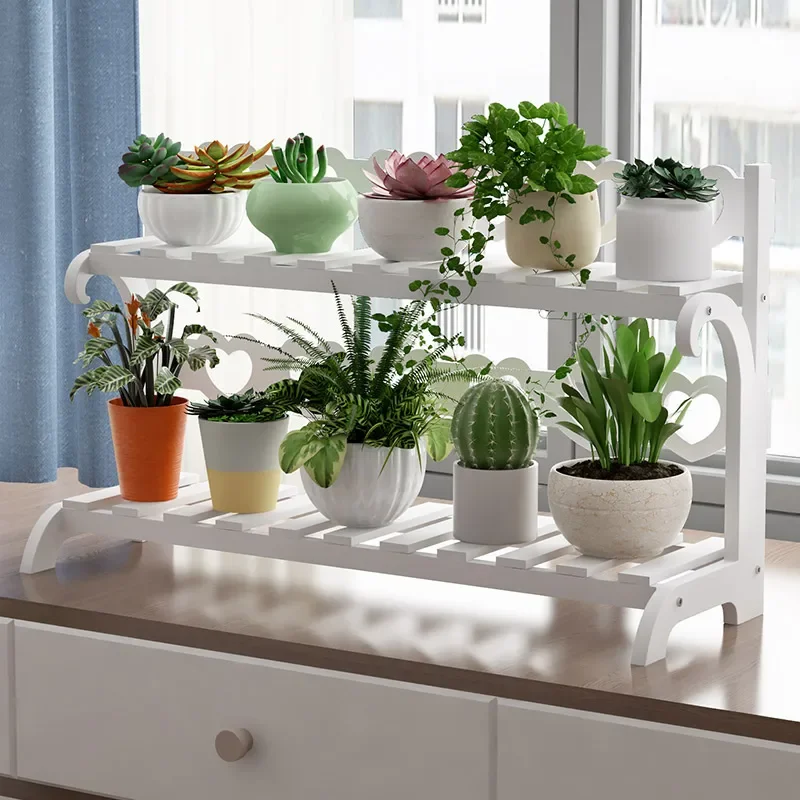 Wood Flower Shelf P… - image