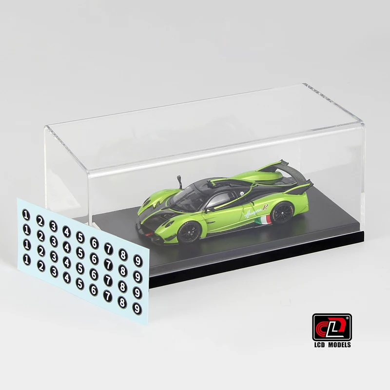 LCD 1:64 Supercar Limited Edition green Huayra R Pearl white alloy