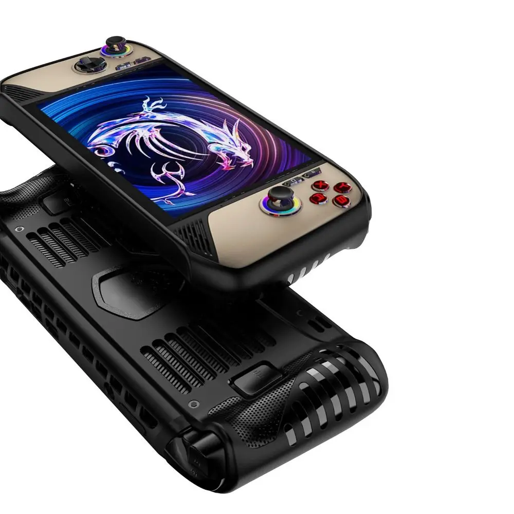 novo-com-kickstand-caso-console-de-jogo-portatil-tpu-a-prova-de-choque-capa-protetora-anti-deslizamento-macio-host-escudo-para-msi-garra-8-ai-2025