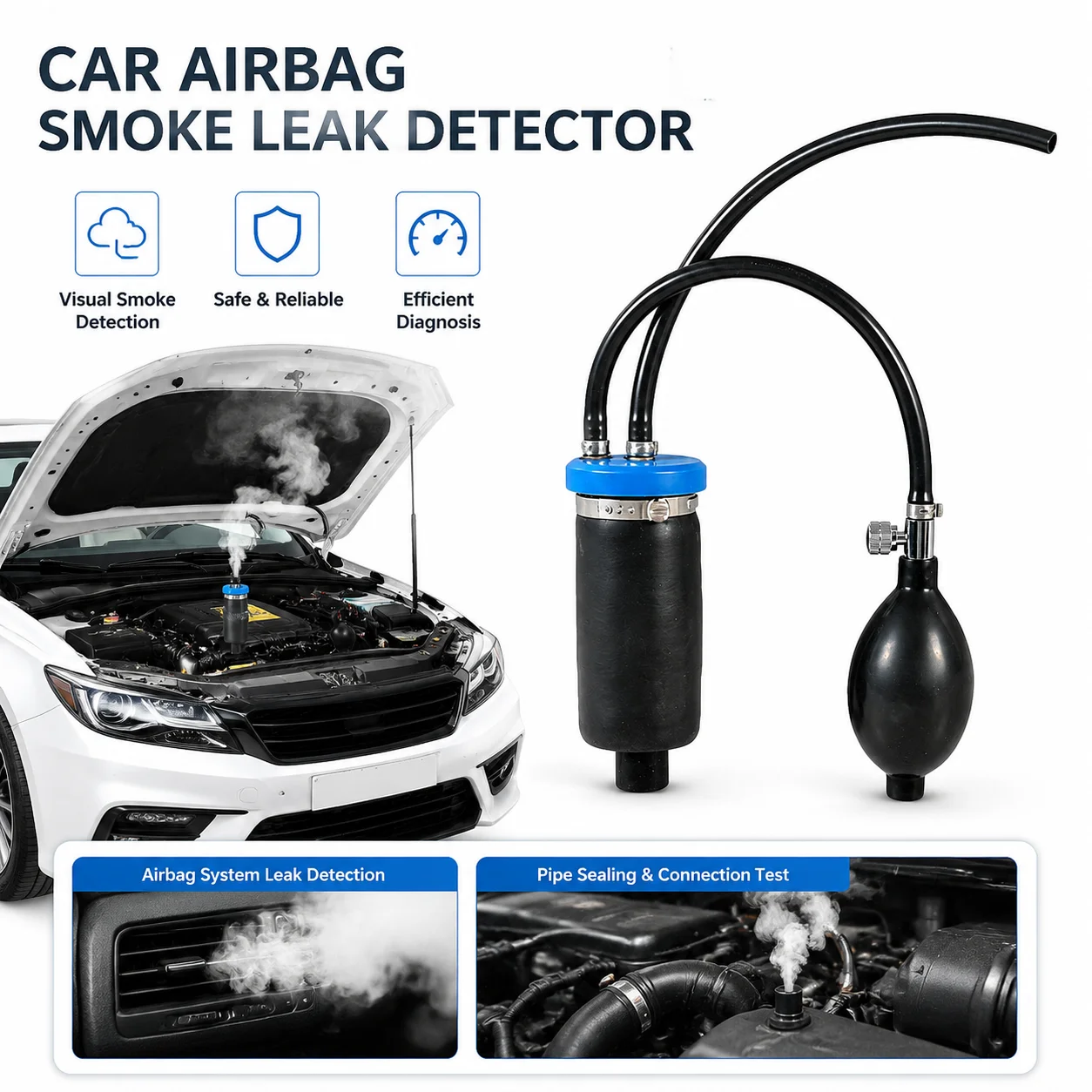 Smoke Leak Detector - 12V Automotive Smoke Leak Detector Inflatable