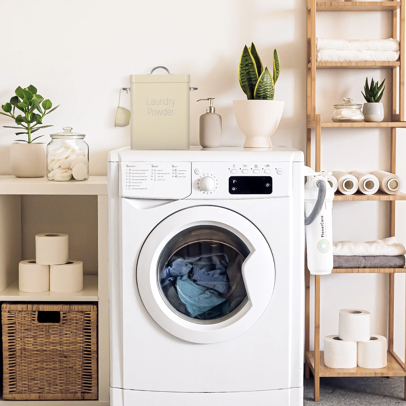 

1 set Moisture-Proof Metal Storage Can Strong with Cover for Rice Flour Laundry Powder Organizer
