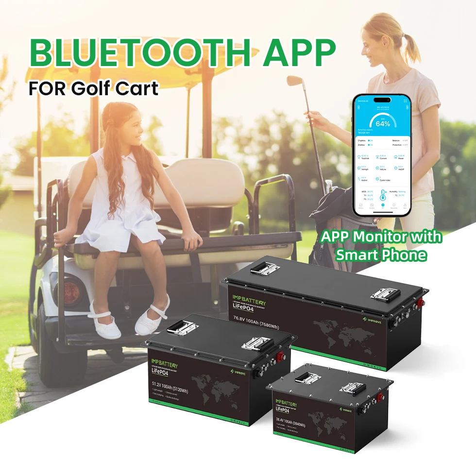 Lifepo4 golfkar batterij 36v 48v 72v 4 wielen elektrische auto golfkar batterij 72 volt lithium-ion EV auto-accu met Smart BMS