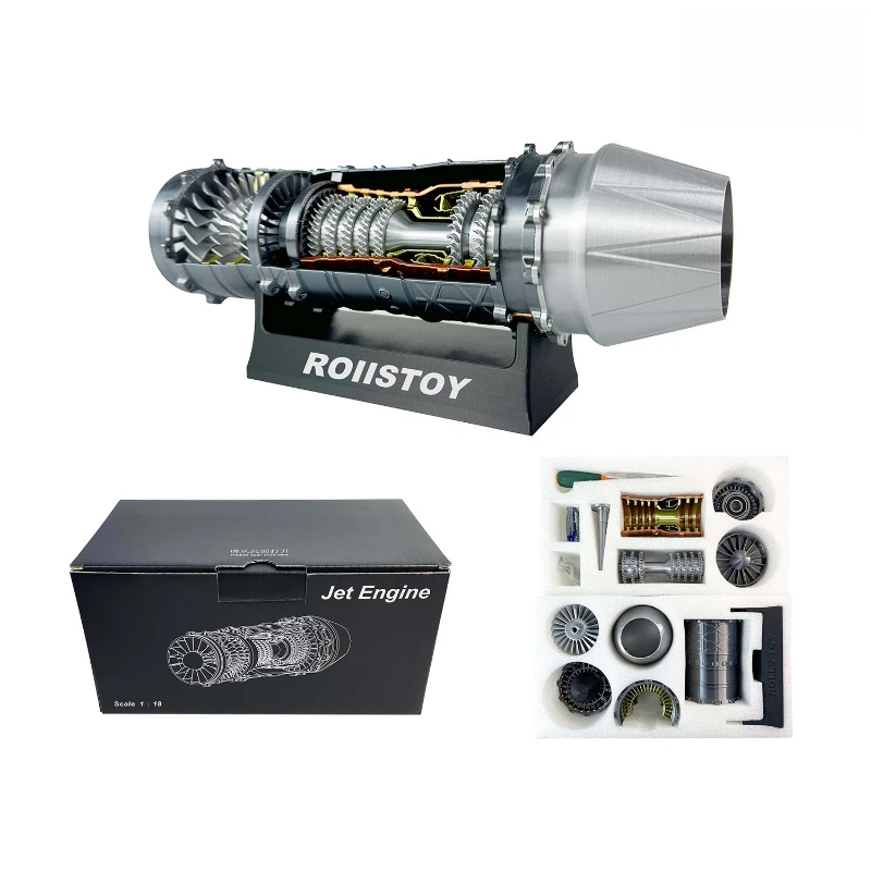 

J-20 aircraft 3D printing engine model assembly simulation turbine engine toy can start electric model