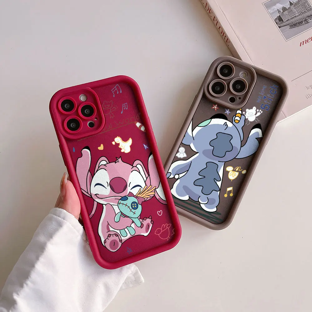 Cartoon Stitch Cool custodia protettiva per fotocamera per Huawei P20 P30 P40 P50 Mate 20 30 40 Pro Nova 7 9 10 SE Cover posteriore morbida in TPU