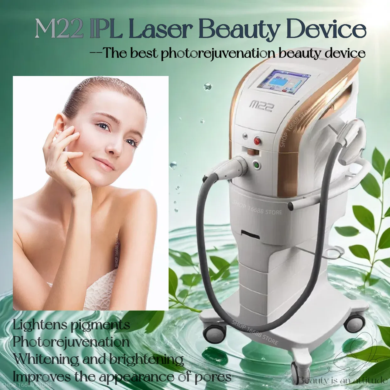

M22 Laser Hair Removal Photorejuvenation Acne Treatment Professional Beauty Salon Machine 2026
