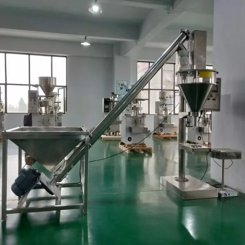 5kg 25kg 50kg Automatic Compost Organic Fertilizer Bagger Filling Granular Gravel Animal Feed Weighing Packing Machine