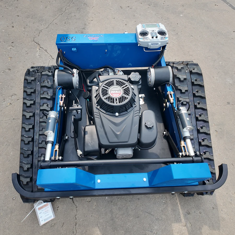 STLF WJW CE EPA Approved All Terrain Robot Lawn Mower 190cc Industrial DIY Agriculture Rubber Tracks Remote Control Grass Cuttin