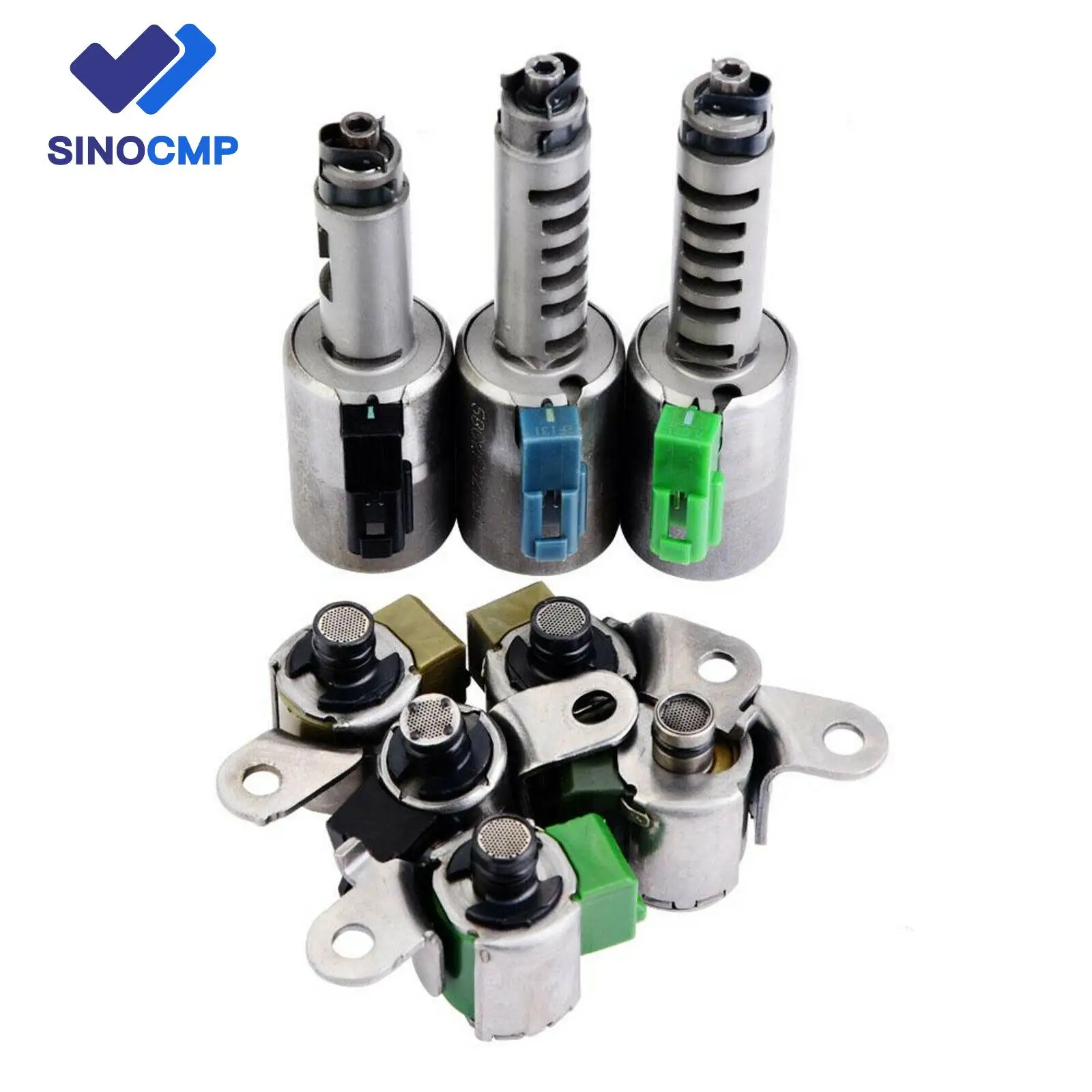 8pcs Transmission Solenoids Set For Volvo AW55-50SN AW55-51SN AF33-5 AW235 RE5F22A Solenoid Valve