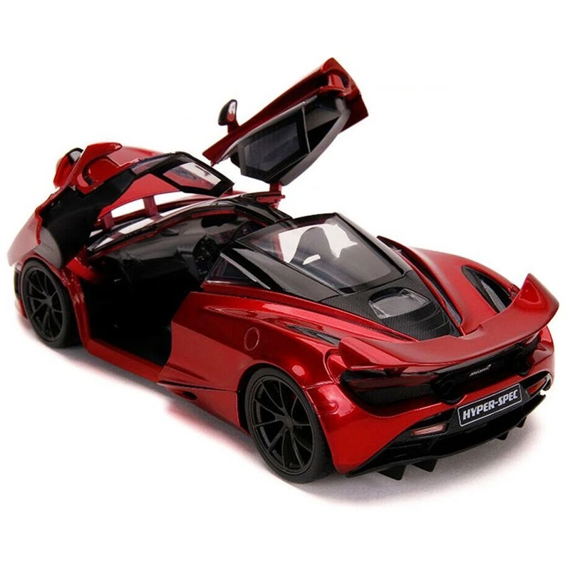 Jada Hyperspec 1:24 McLaren 720S Die-cast Car Red, Model Toys for Kids and Adults Collectibles No Box