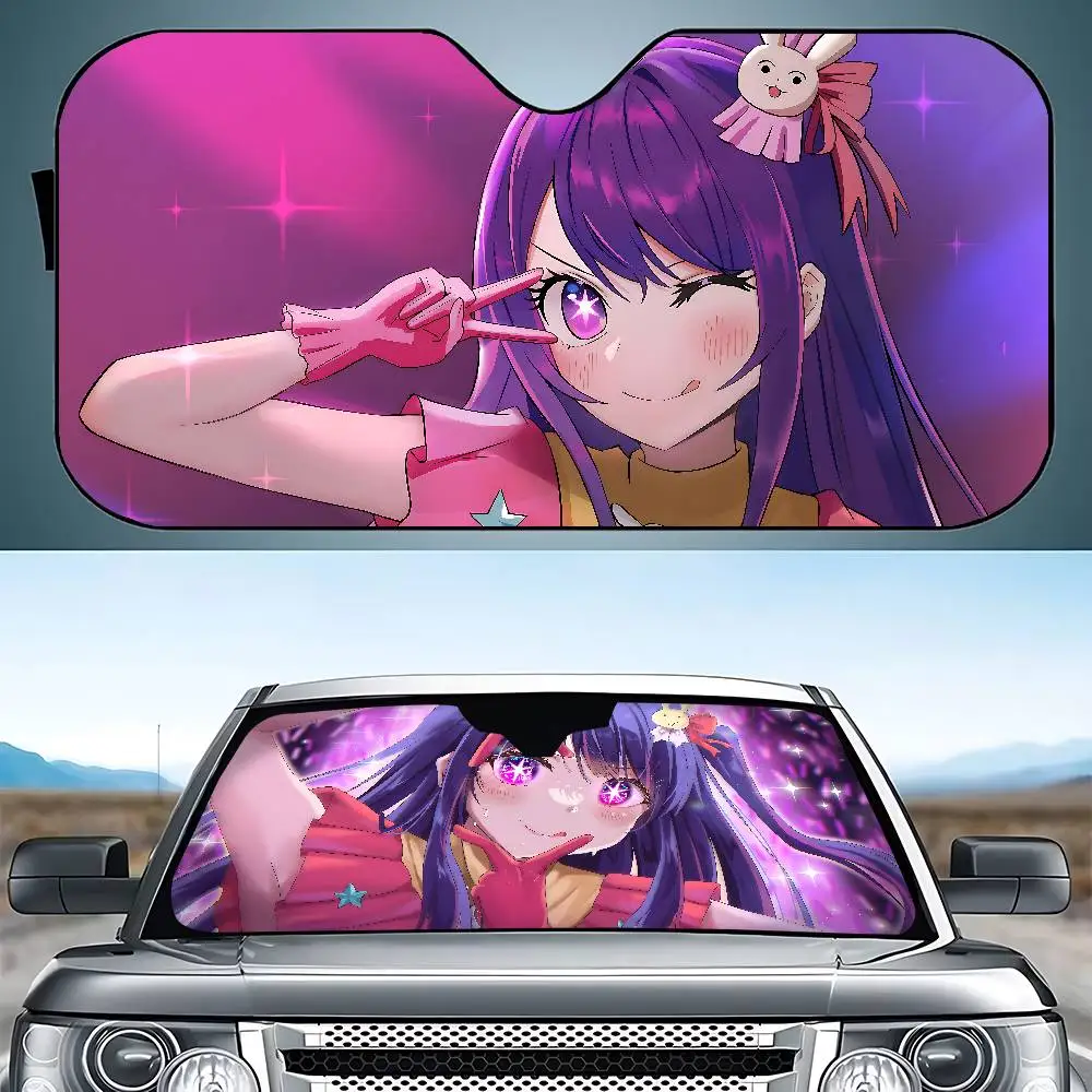 Japão pop anime o-osh n-no k-ko lona pára-sol do carro pára-brisa universal protetor solar dobrável viseira cobre