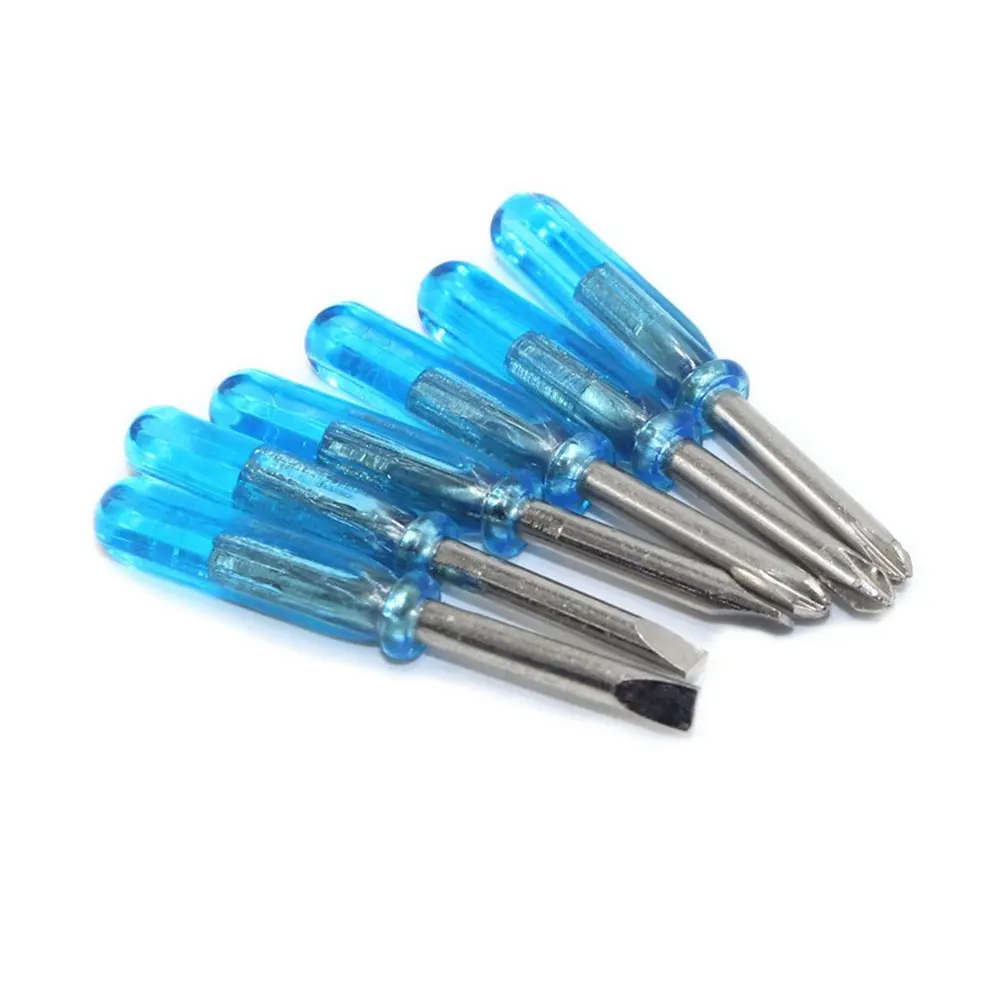 6 Piece 3mmx45mm Mini Size Phillips and Slotted Screwdriver Set, PH0 Cross Head and 3.0mm Flat Head Screwdriver