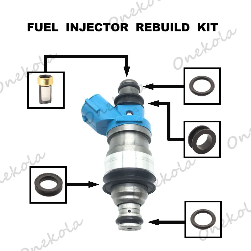 

Fuel Injector repair kit Orings Filters for 23250-20010 for 1994-2003 Lexus Toyota 3.0L V6 23209-20010