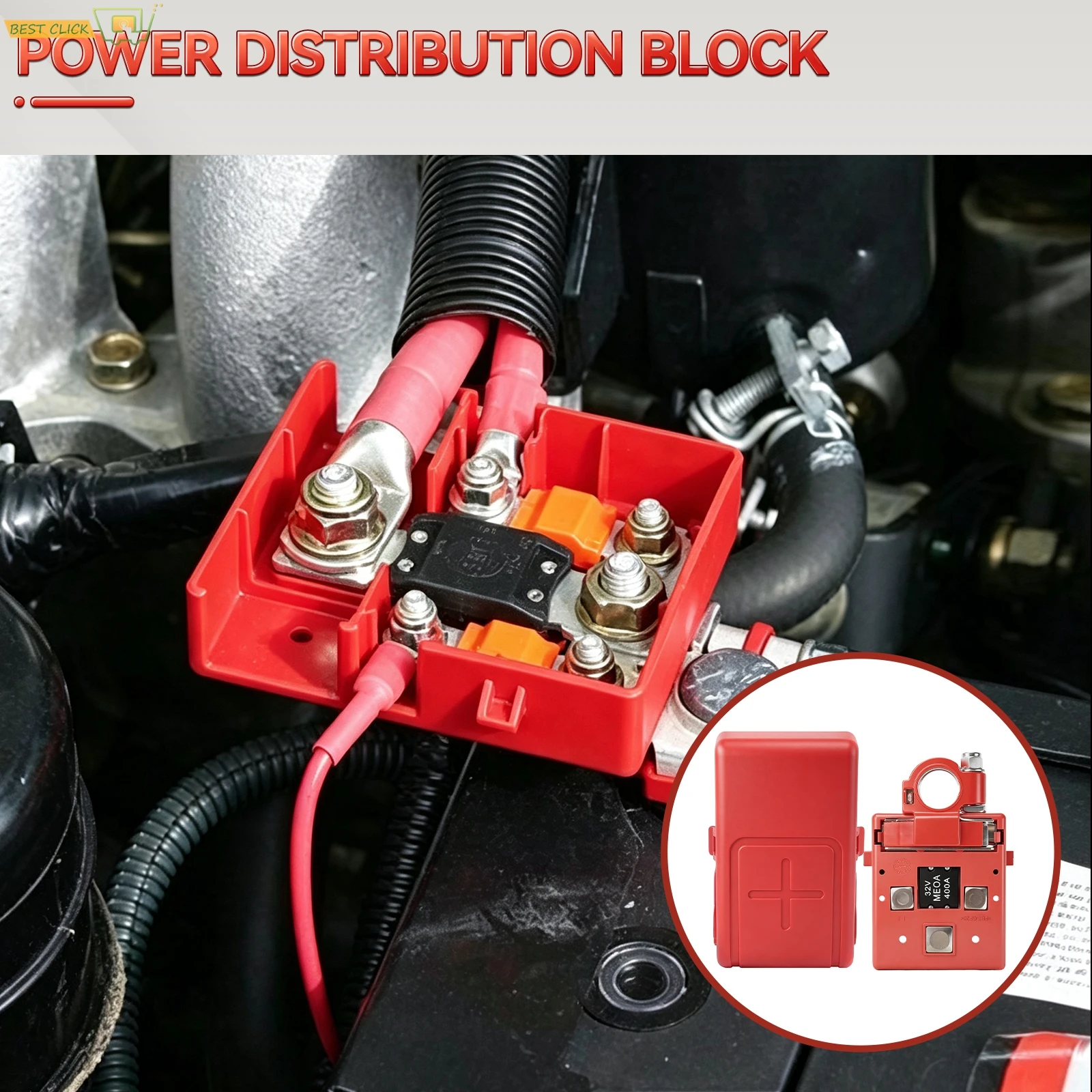 For Renault Megane 2 Master Clio 2 2003-2010 Quick Release Fused Battery Terminal Clamp 32V 400A