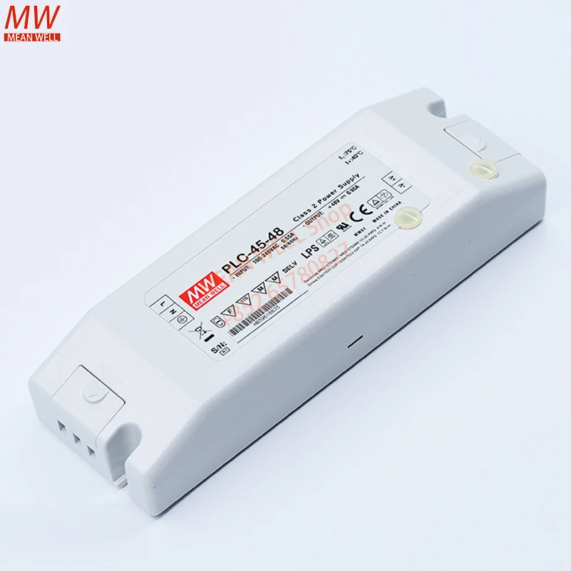 

MEAN WELL 45W Single Output LED Power Supply PLC-45-12 15/20/24/36/48 PFC Terminals Are Connected to Waterproof Power Supplies