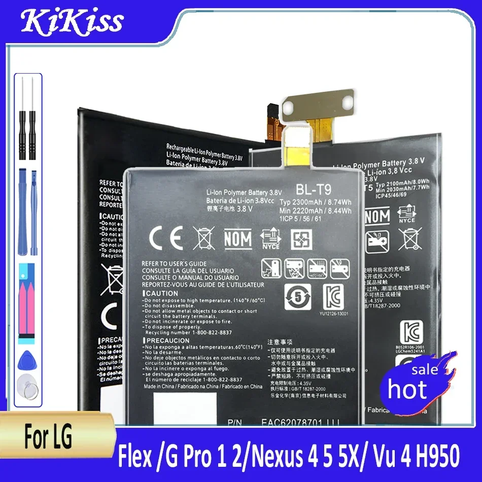 Phone Battery BL-T16 BL-T5 BL-T9 BL-47TH BL-48TH For LG G Flex /G Pro 1 2/Nexus 4 5 5X/ Vu 4 H950 LS996 H955 US995 H955A H959