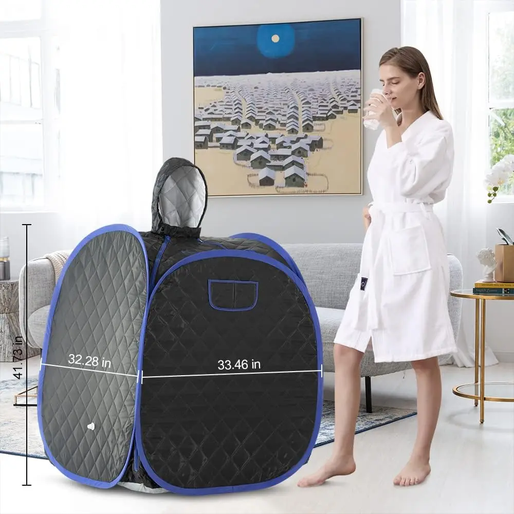 Portable Steam Sauna Tent for Home Use Full Body Relaxation Spa Room with Steamer Folding Design Personal Wellness Sauna