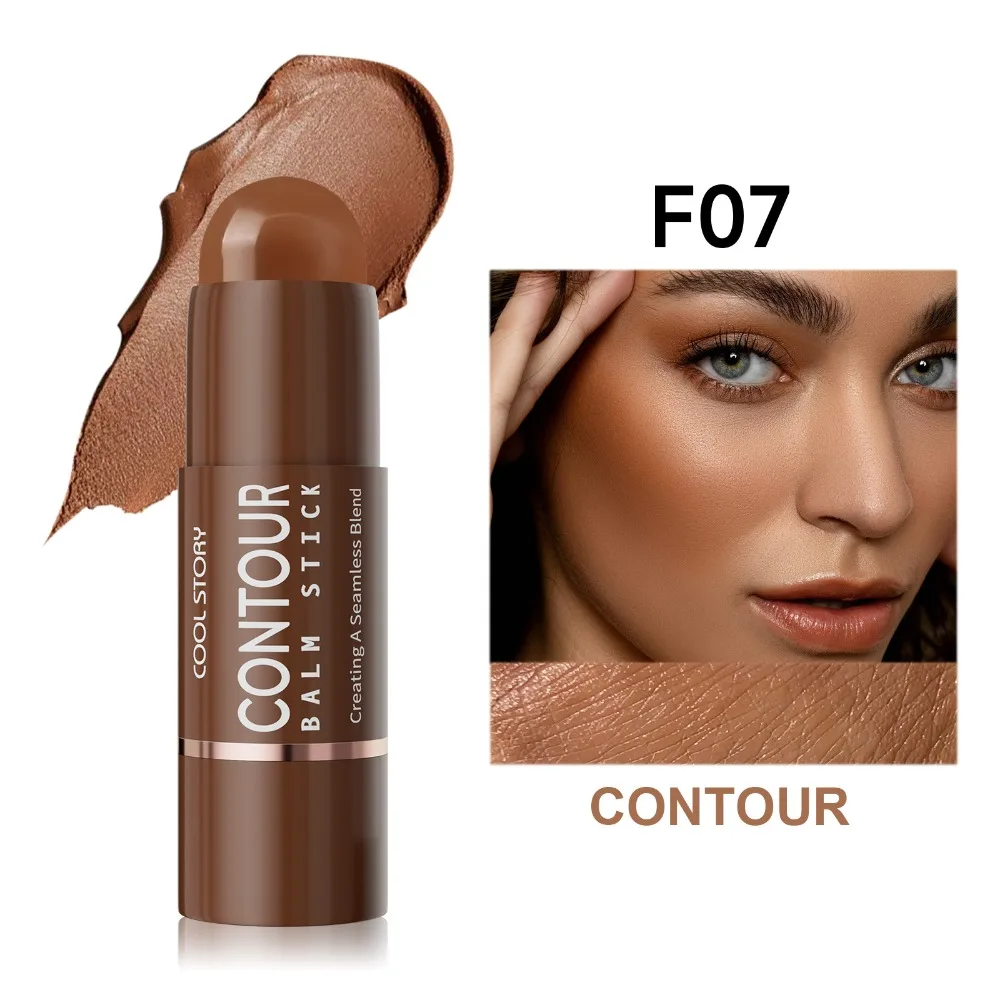 V Shape Face Contour Stick Creamy Bronzer for Natural Definition Shader Long Lasting Smudge Proof Makeup Essential All Day Wear