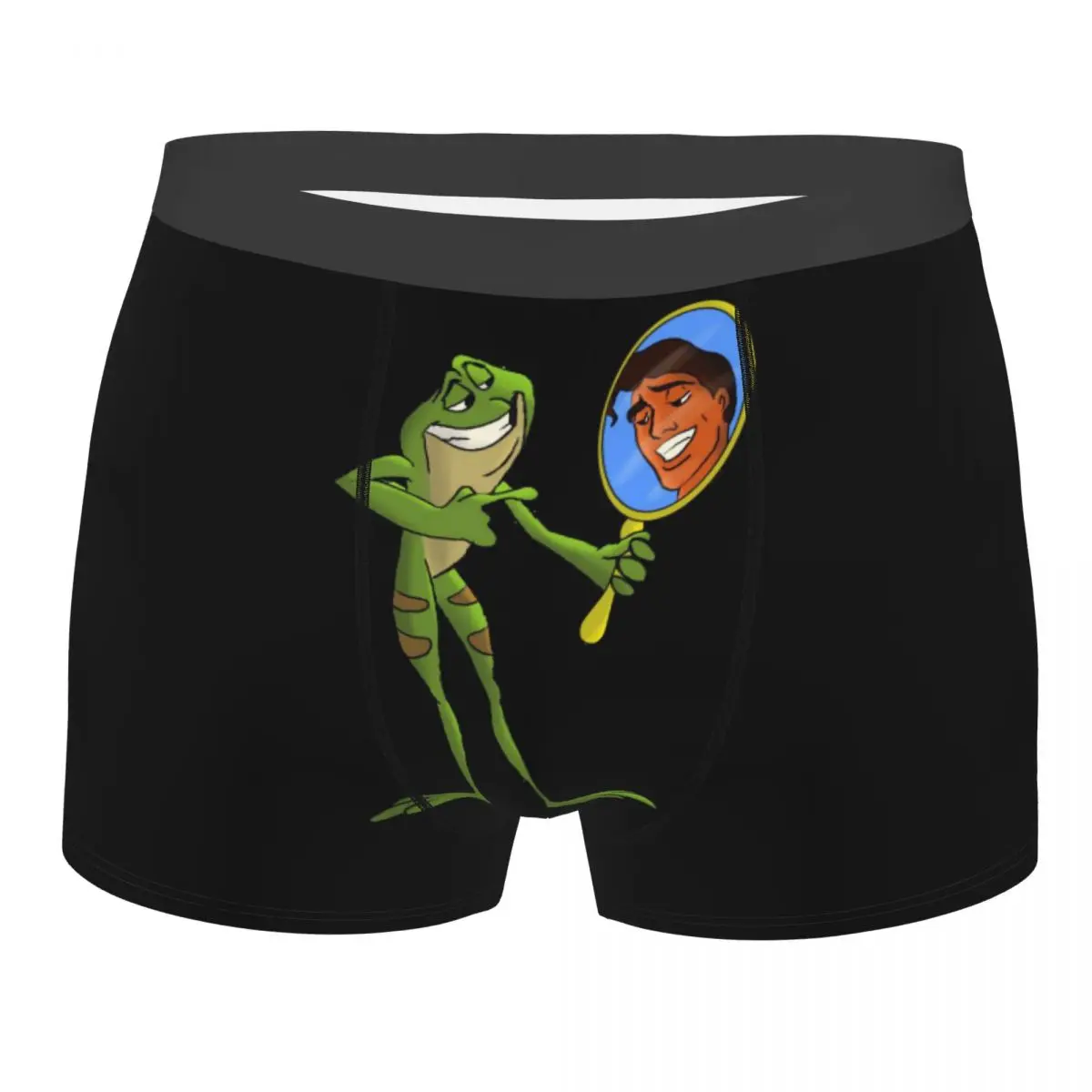 

Нижнее белье принцессы Тианы на заказ, мужские стрейч-боксеры принцессы и лягушки, шорты, мягкие трусы для Homme