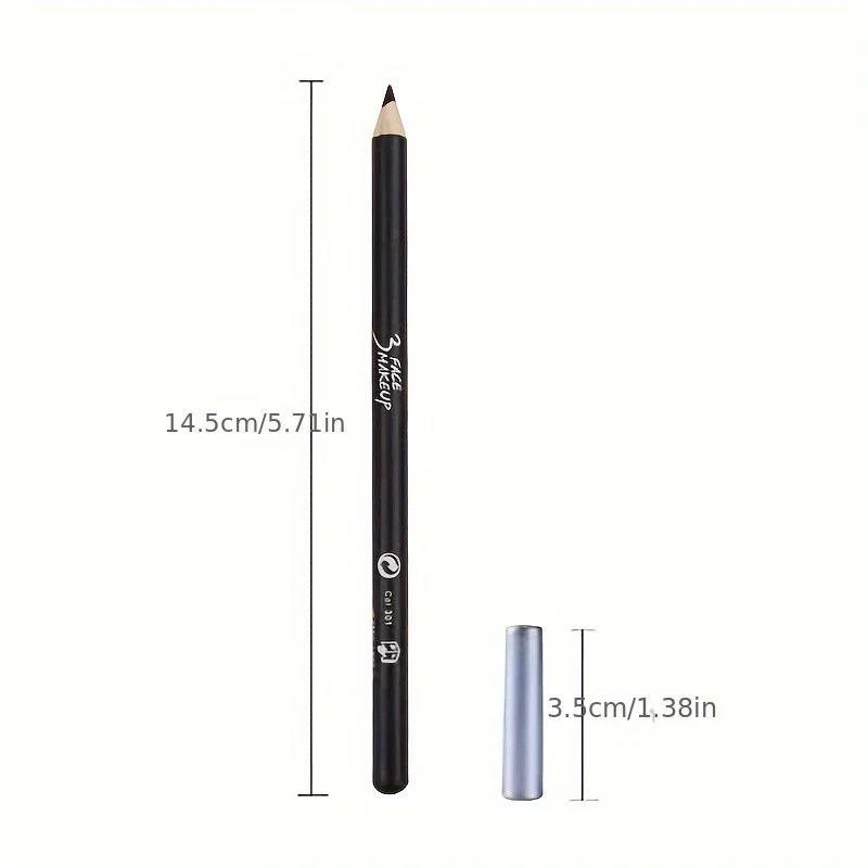 3/5pcs High Pigmented Eyeliner Pencil Hard Refill Black Brown Eyeliner Eyebrow Pencil Long-Lasting Cosmetic