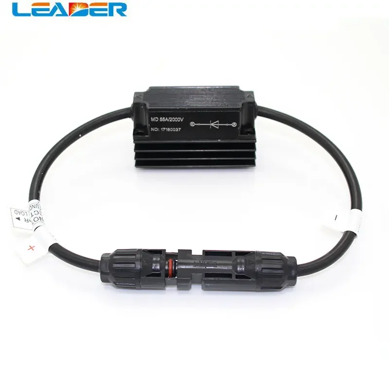 LEADER Outdoor Waterproof 55Amp DC 2000V Solar Connector Style Solar Panel In-Line Diode Connector IP67 for Combiner Box LJ0193