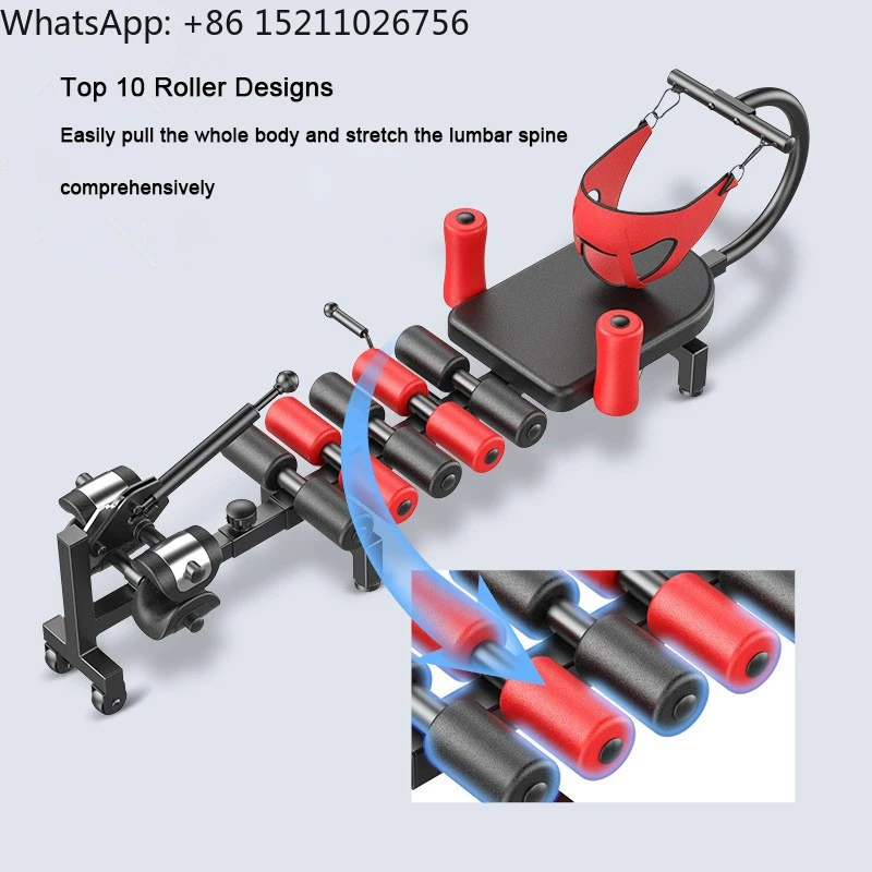 ストレッチ器具 腰椎牽引ベッド ネックボディストレッチャー 脊椎伸長式ストレッチャー ホーム頚椎延長ストレッチャーデバイス