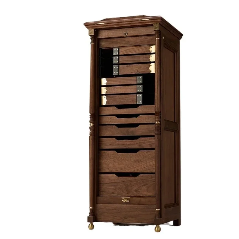 Black walnut solid wood new version, dental cabinet Wenplay set
